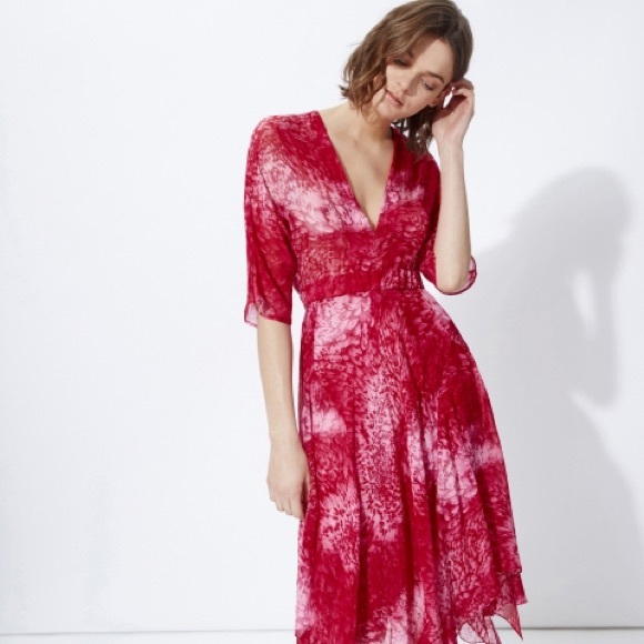 Maje Dresses & Skirts - Maje Pink Silk Flowing Dress NWT $660